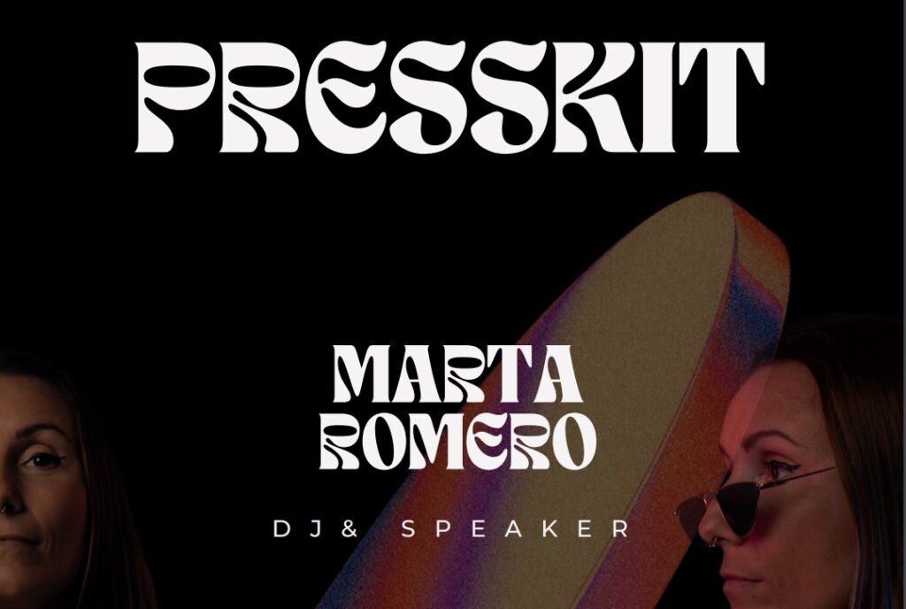 Marta Romero Dj presskit